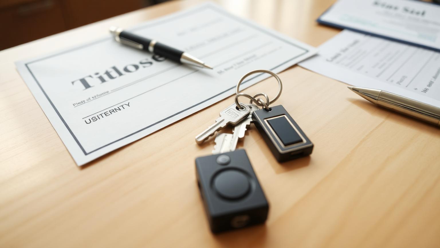 FHA cash-to-close calculator Title company closing table with a cashier's check, house keys and a settlement statement