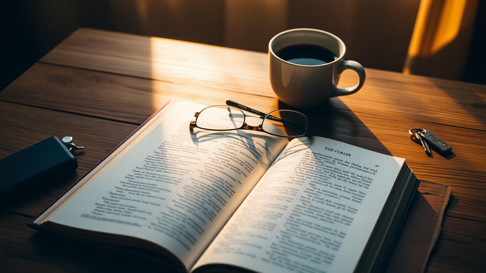In-depth FHA loan guides Open mortgage guidebook, reading glasses and house keys on a wooden table